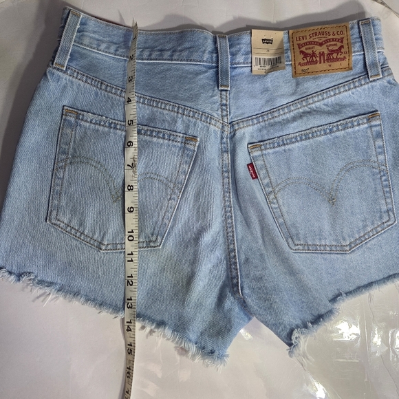 Levi's Women's Light Blue 501 Denim Shorts - Picture 8 of 9